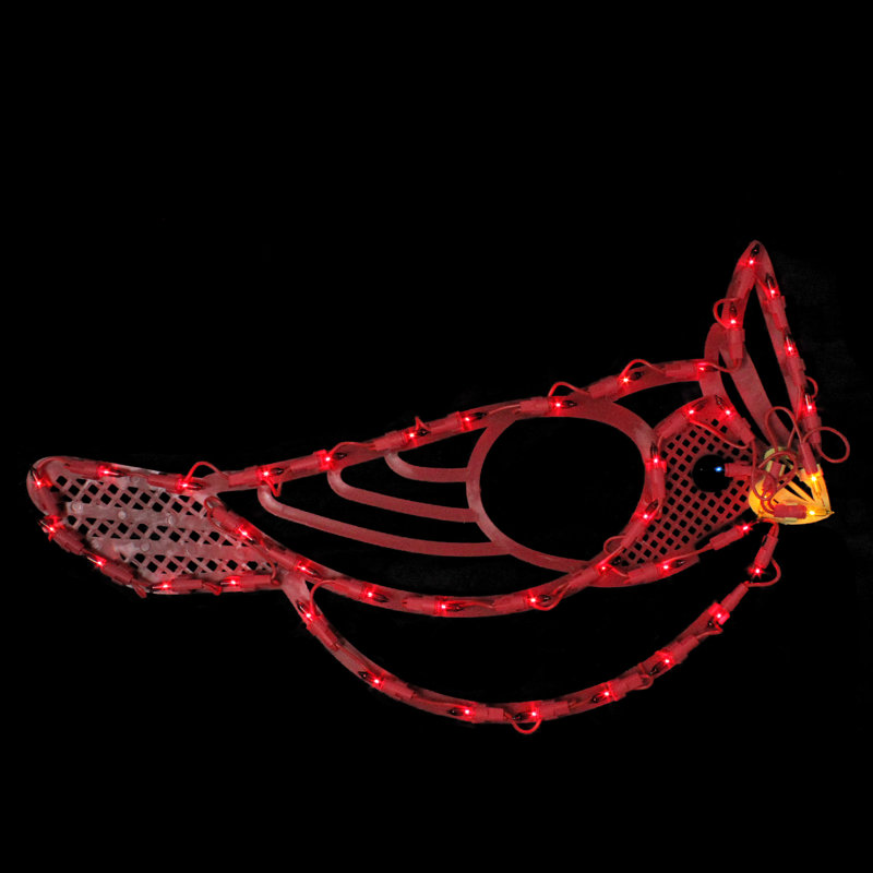 The Holiday Aisle Cardinal Bird 43 Light Lighted Window Décor & Reviews